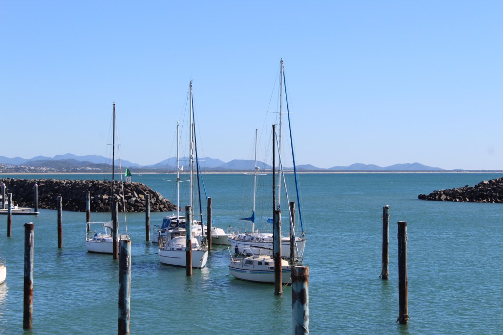 The view leaving the harbour.
